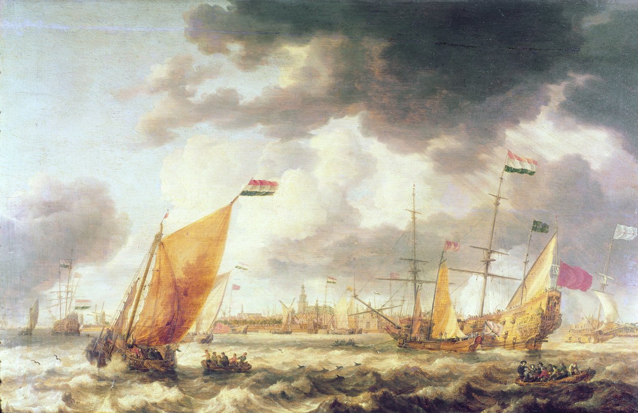 Burzliwe morze autorstwa Bonaventura Peeters