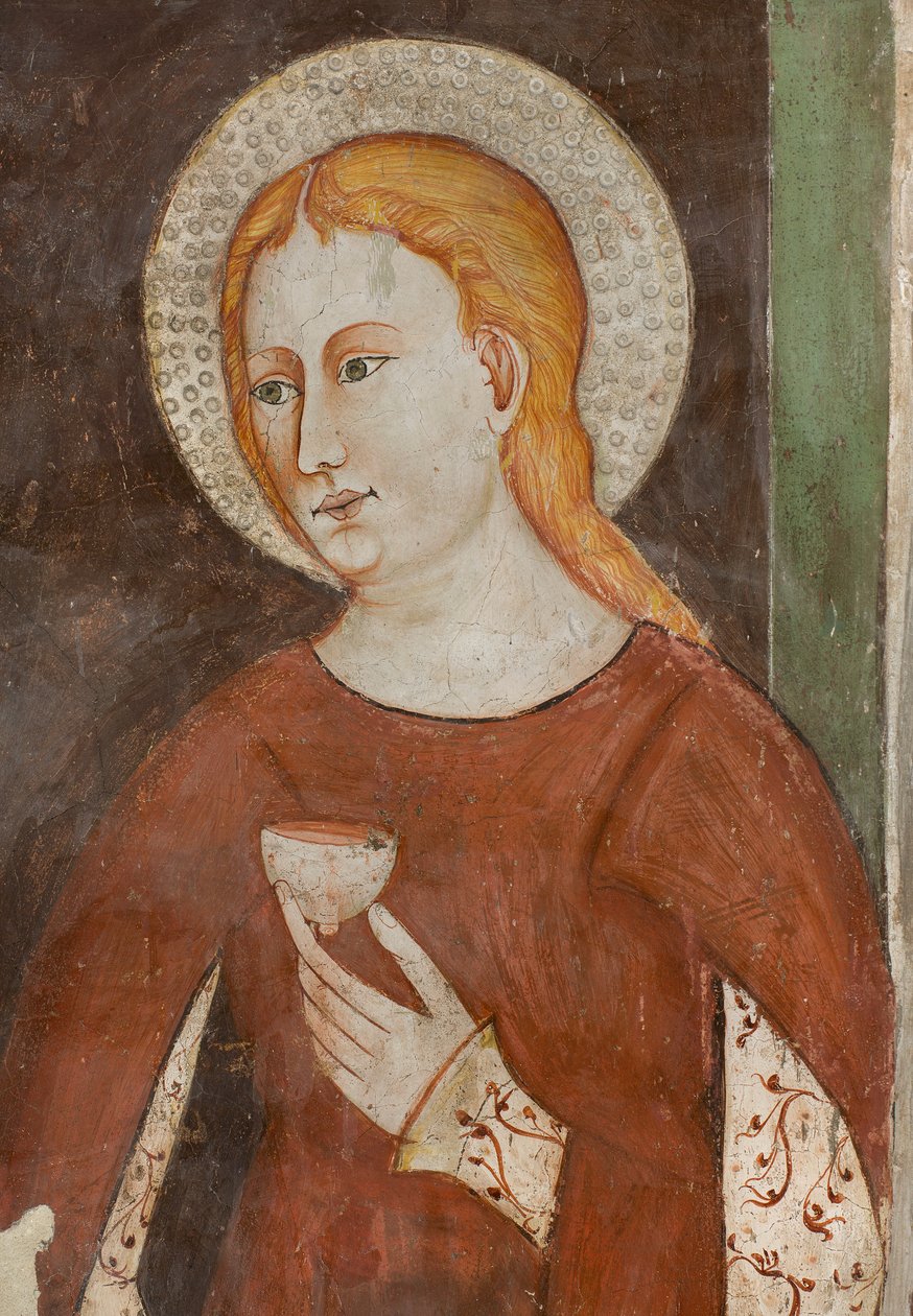 Transept Północny, Ołtarz św. Michała Archanioła, Za ołtarzem freski Bonifacio Bembo, Sant