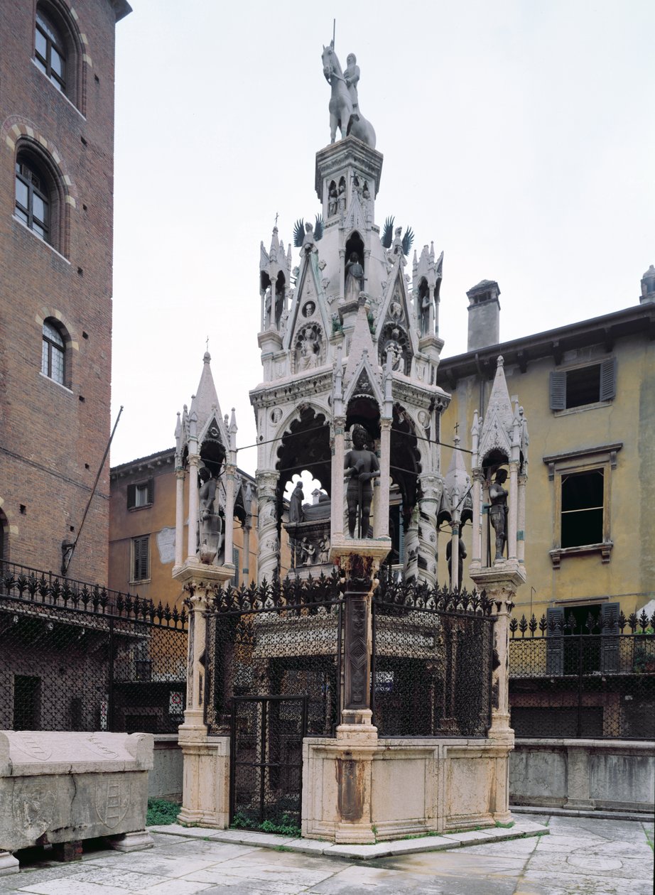 Pomnik nagrobny Cansignorio Della Scala (1340-75) autorstwa Bonino da Campione