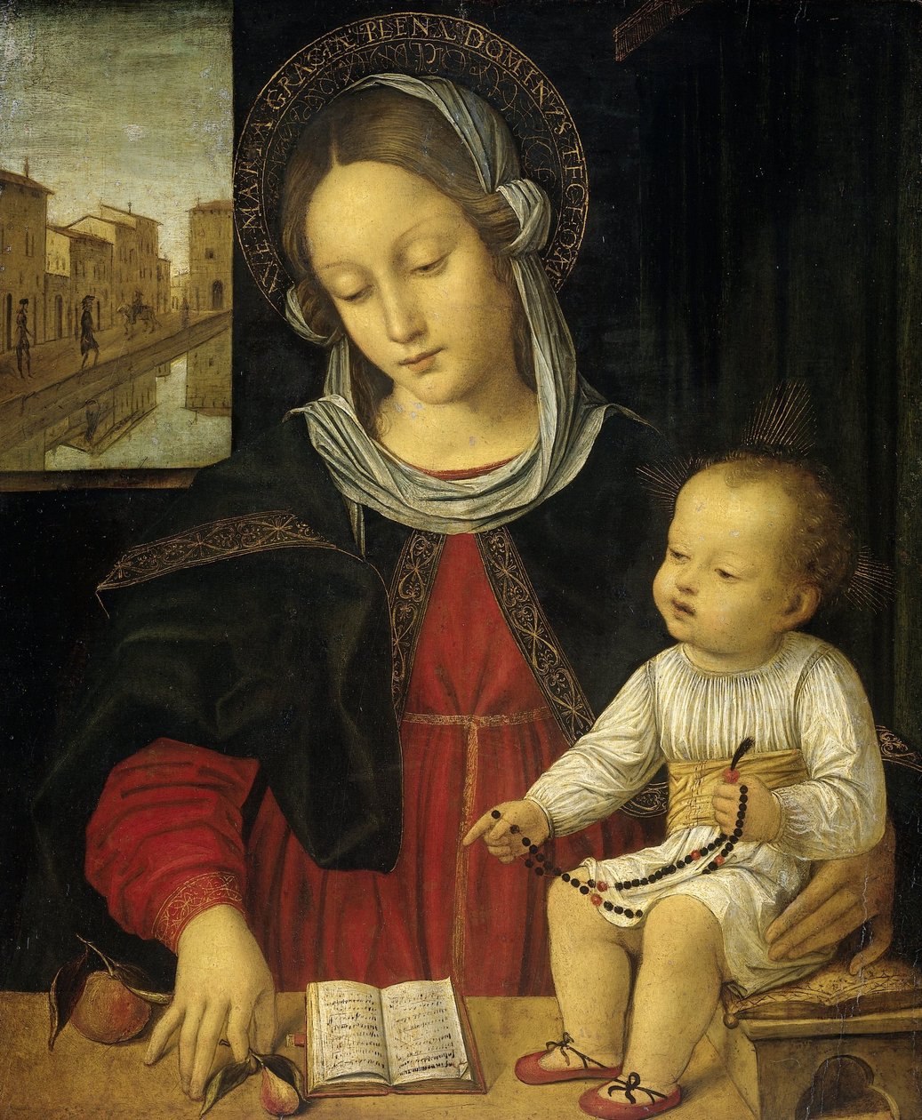 Madonna z Dzieciątkiem autorstwa Borgognone