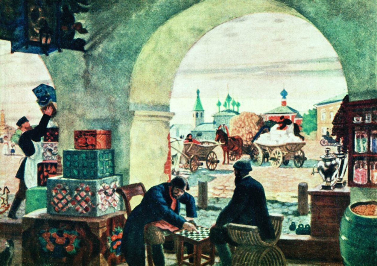 n autorstwa Boris Mikhailovich Kustodiev