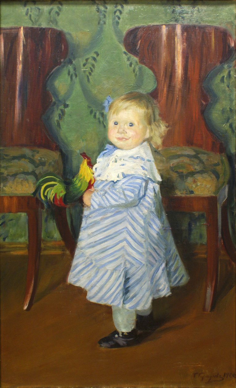 Córka artystów, Irina autorstwa Boris Mikhailovich Kustodiev