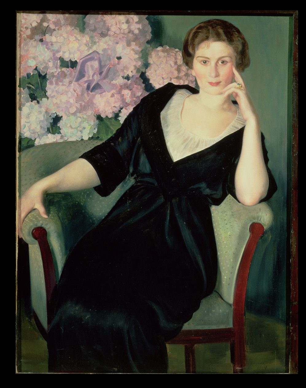 Portret Rene Iwanownej Notgaft (ur. 1880) 1914 autorstwa Boris Mikhailovich Kustodiev