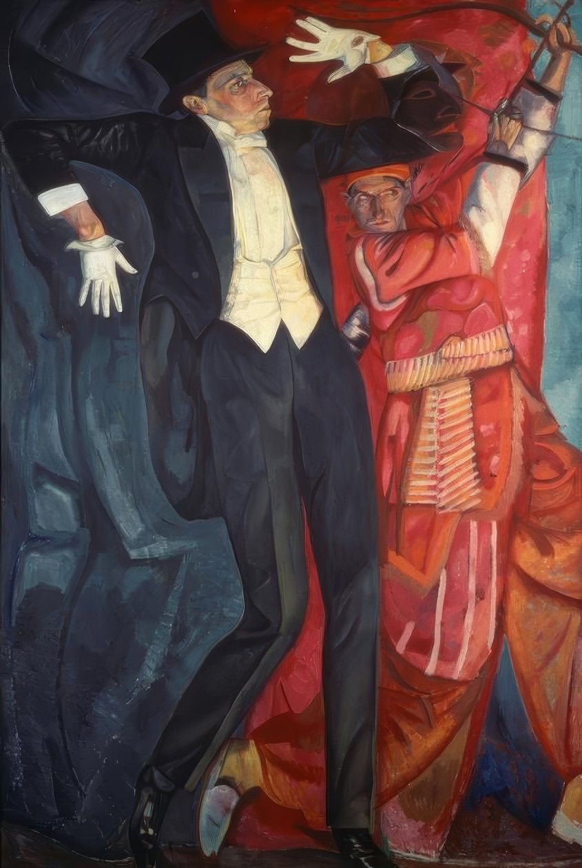 Portret W.E. Meyerholda autorstwa Boris D. Grigorjew