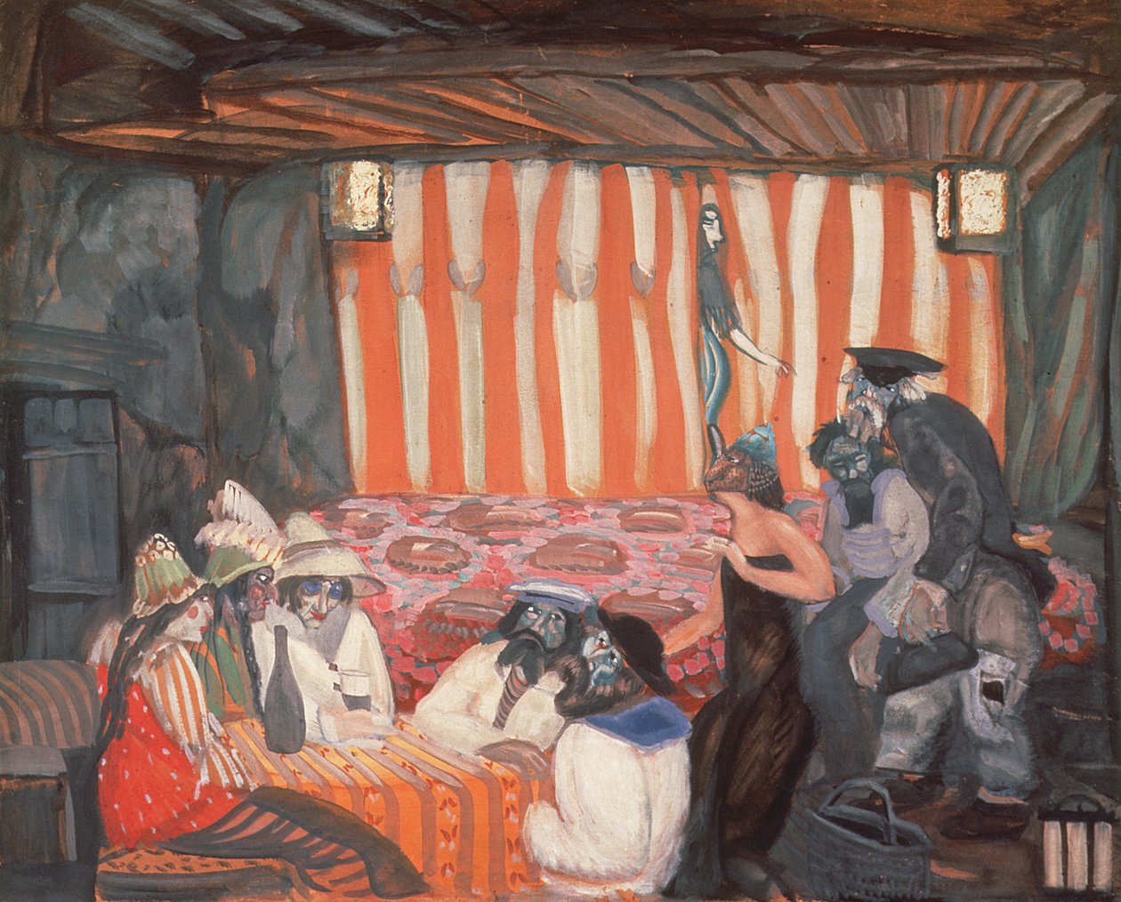 Kabaret II, 1918 autorstwa Boris Dmitrievich Grigoriev