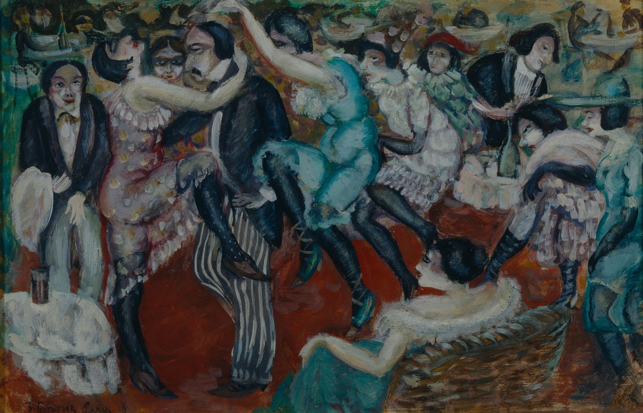 Śpiewająca kawiarnia, 1913 autorstwa Boris Dmitrievich Grigoriev