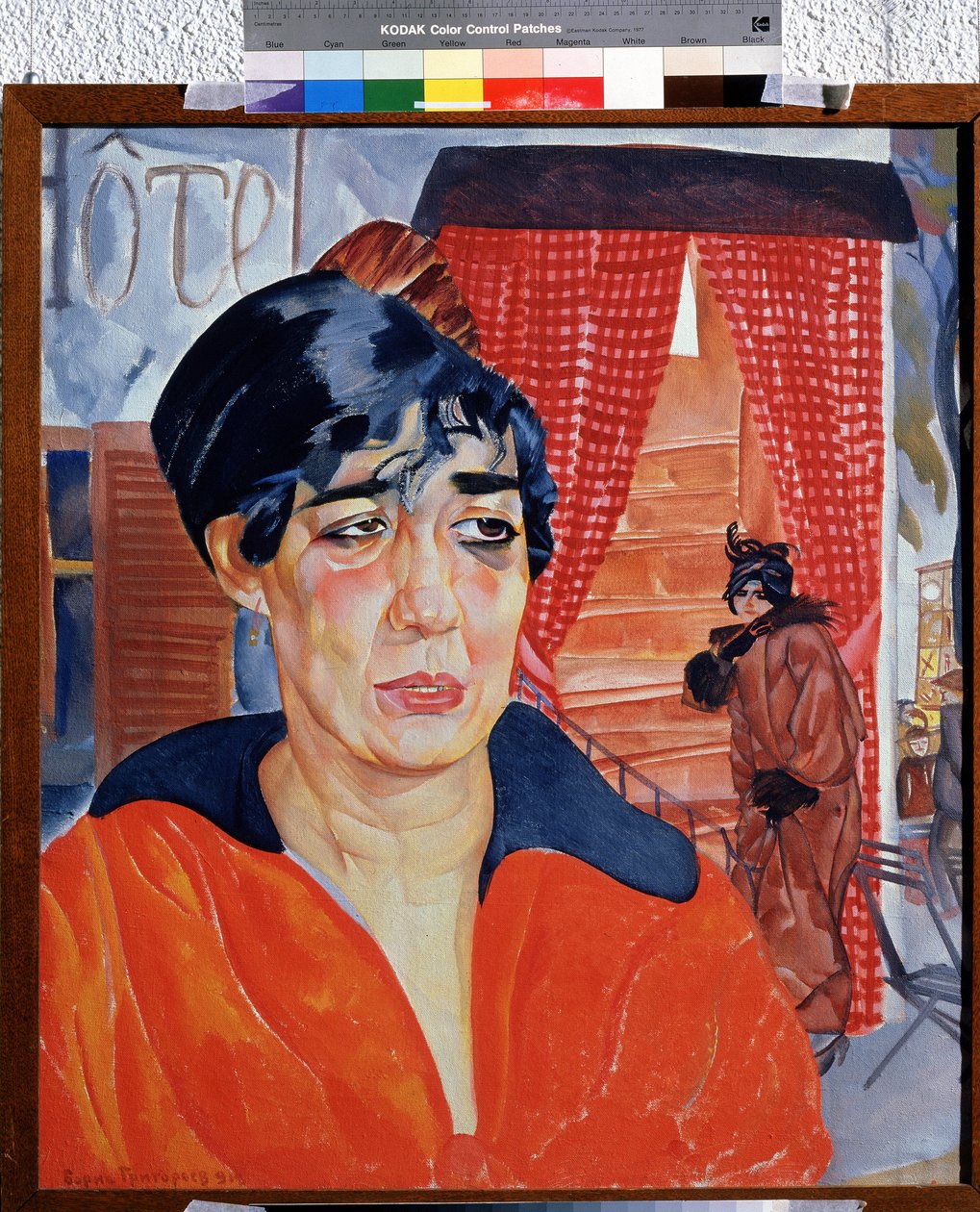 Concierge w Paryżu (Concierge w Paryżu). Praca Borisa Dmitrievicha Grigorieva (1886-1939), akwarela i gwasz na papierze autorstwa Boris Dmitrievich Grigoriev