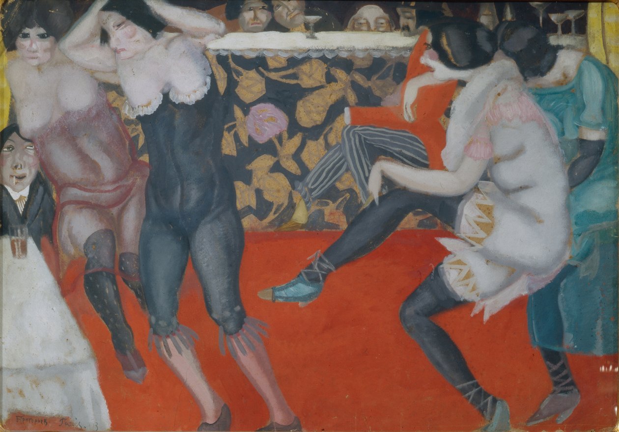 W kabarecie, 1913 autorstwa Boris Dmitrievich Grigoriev
