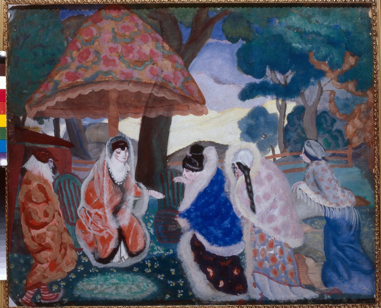 Pozdrowienia dla nowożeńców (pozdrowienia nowożeńców) - obraz Borisa Dmitrievicha Grigorieva (1886-1939) autorstwa Boris Dmitrievich Grigoriev