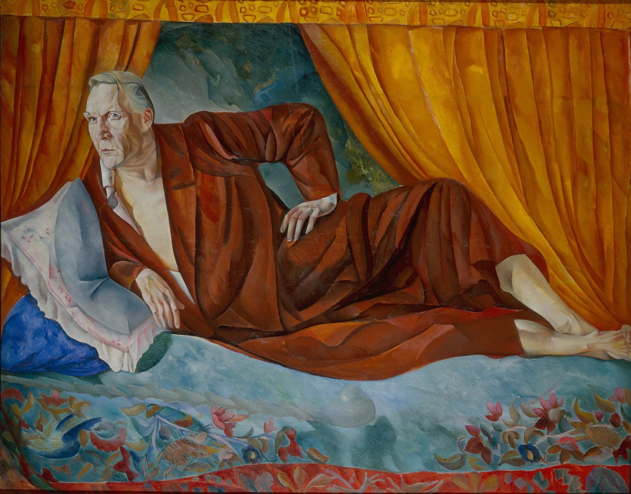 Portret piosenkarza Fiodora I. Shalyapina 1873-1938, 1918 autorstwa Boris Dmitrievich Grigoriev