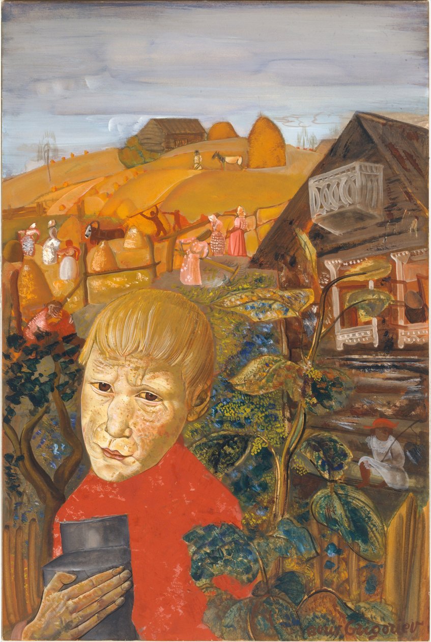 Siergiej Jesienin 18951925 jako młodzieniec, ok. 1923 autorstwa Boris Dmitrievich Grigoriev