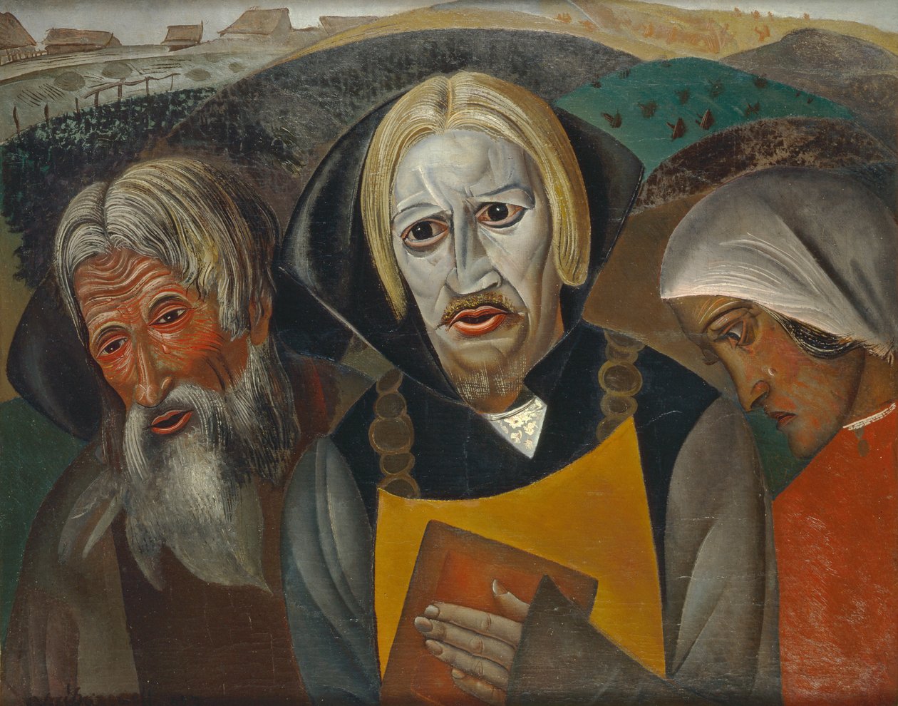 Wasilij Kaczałow jako car Fiodor Ioannovich, 1923 autorstwa Boris Dmitrievich Grigoriev