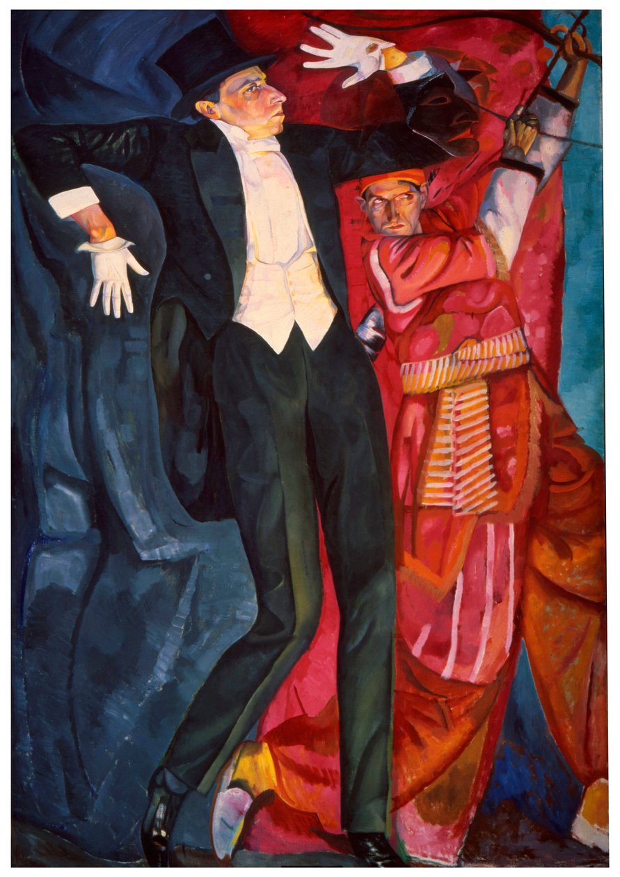 „Portret inscenizatora Wsiewołoda Meyerholda”, 1916 autorstwa Boris Grigor