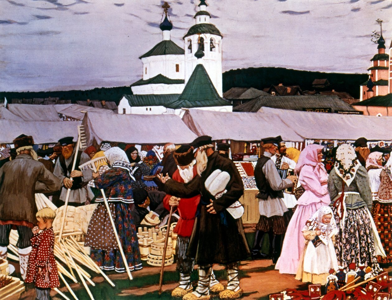 Sprawiedliwy autorstwa Boris Mikhailovich Kustodiev