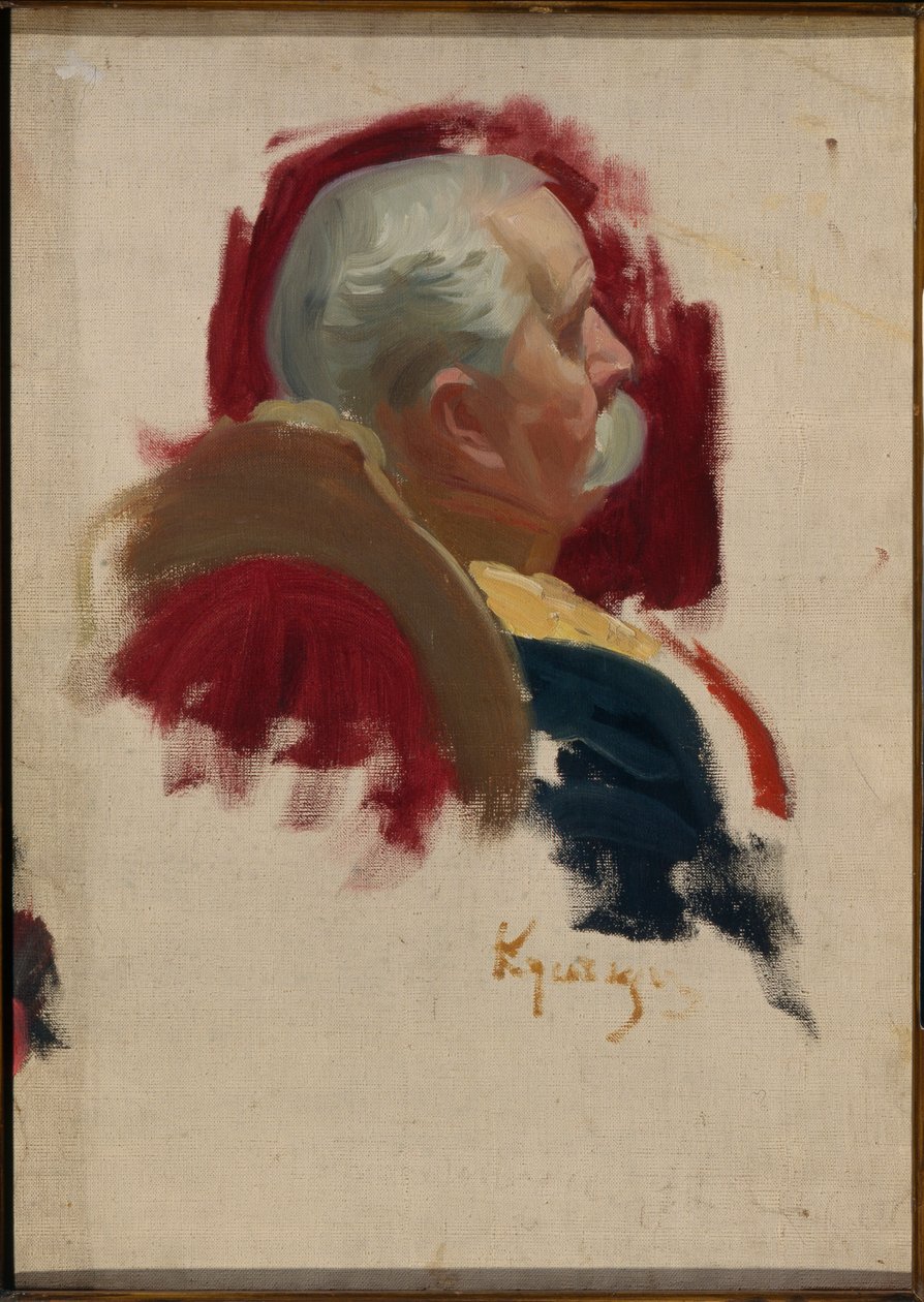 Portrait de Peter Sabourov (1835-1918), dyplomata russe (Portret Petera Alexandrovicha Saburova) - Olej na płótnie autorstwa Borisa Michaylovicha Kustodieva (Kustodiev) (1878-1927) autorstwa Boris Mikhailovich Kustodiev