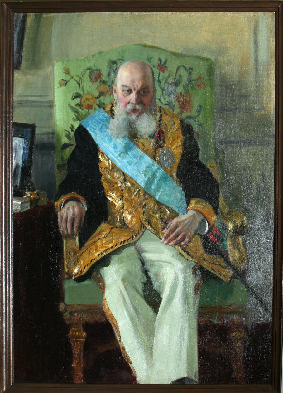 Portret hrabiego Dymitra Martynowicza Solskiego 1833-1910, 1908 autorstwa Boris Mikhailovich Kustodiev