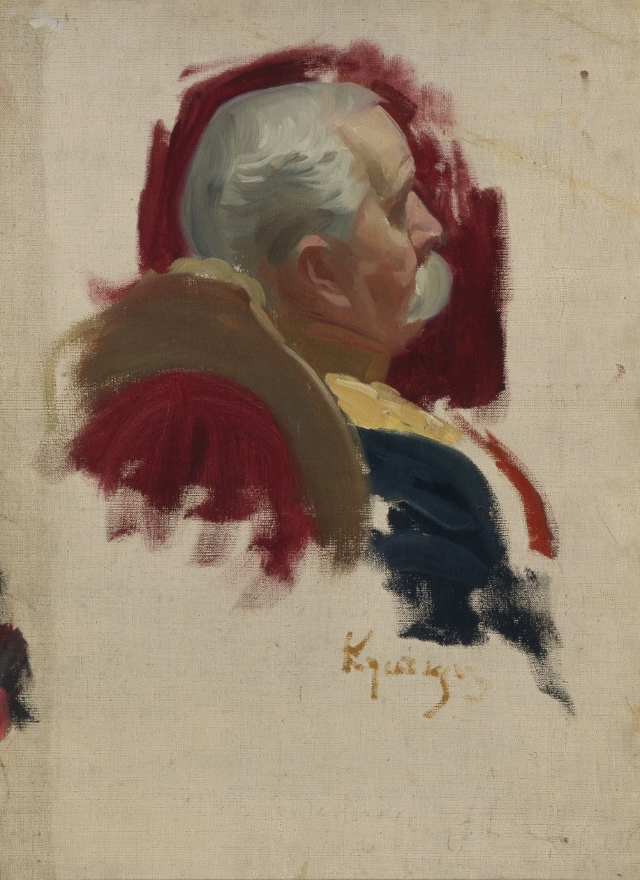Portret Piotra Aleksandrowicza Saburowa 1835-1918, 1902-1903 autorstwa Boris Mikhailovich Kustodiev