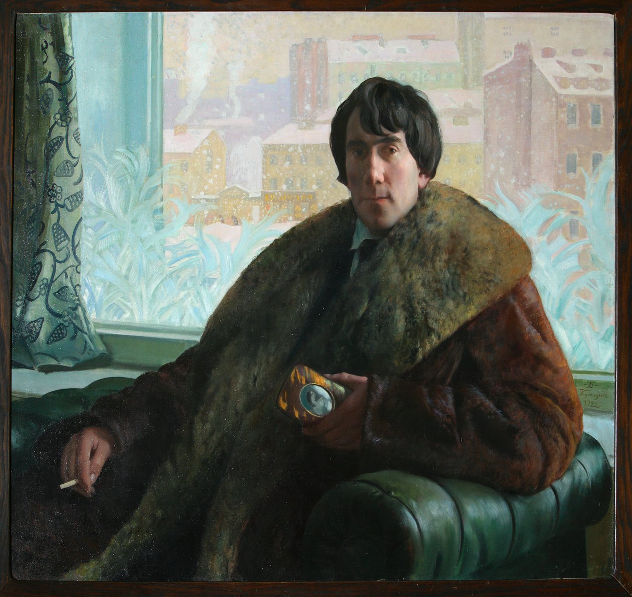 Portret rzeźbiarza i architekta Izydora Zolotarewskiego 1885-1961, 1922 autorstwa Boris Mikhailovich Kustodiev