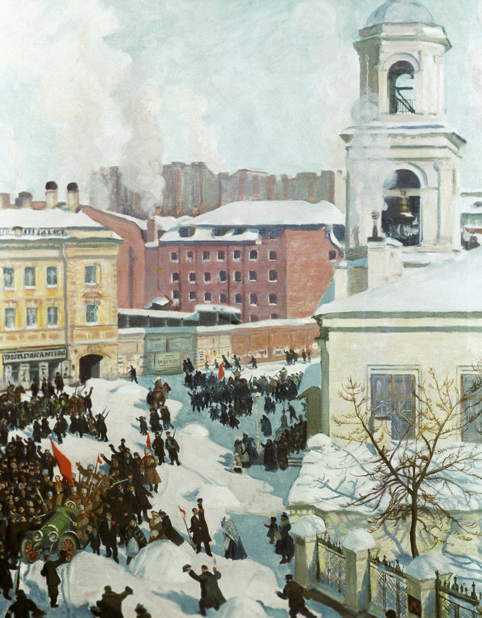 27 lutego 1917, 1917 autorstwa Boris Mikhailovich Kustodiev