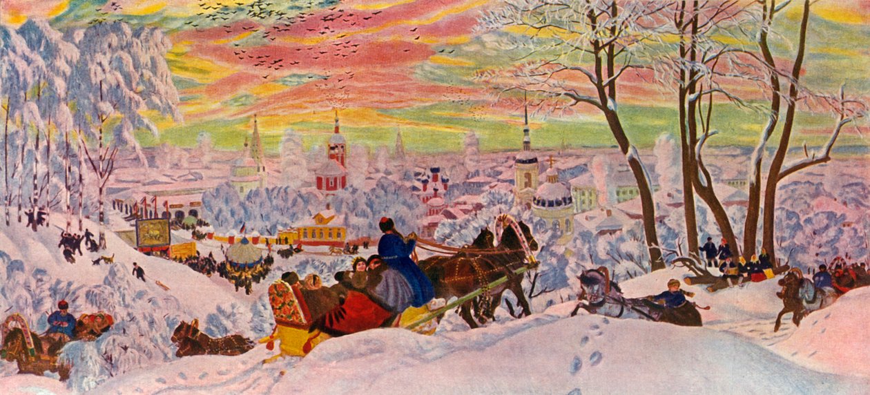 Ostatki, 1916, 1939. autorstwa Boris Mikhailovich Kustodiev