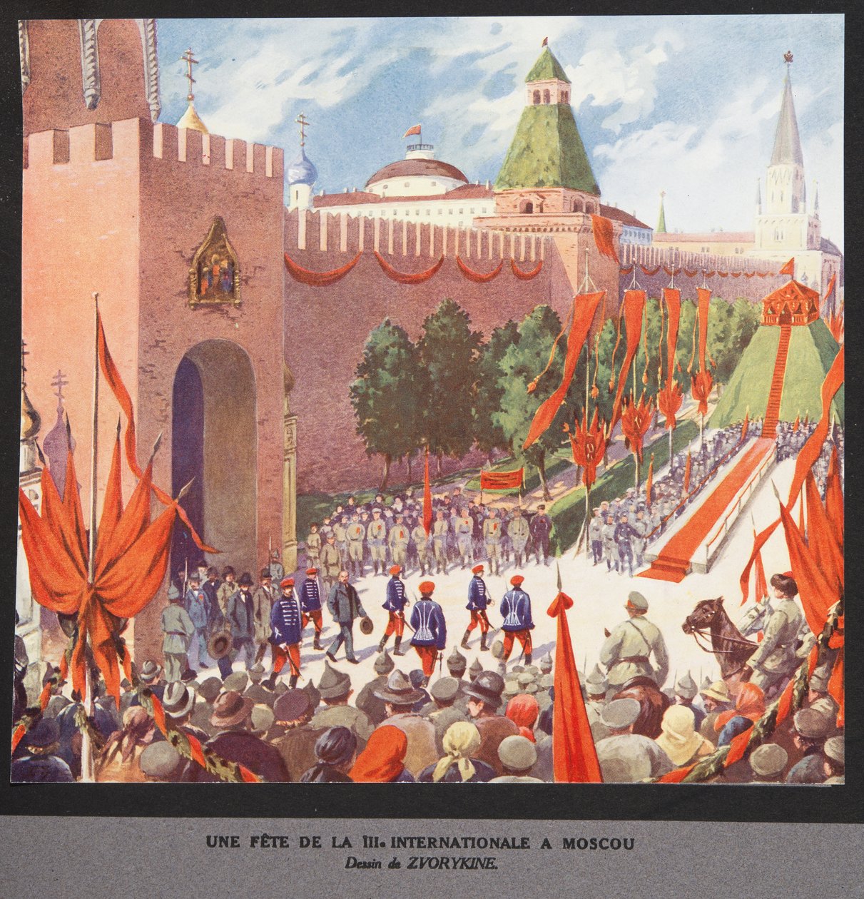 Obchody III Międzynarodówki, Moskwa autorstwa Boris Vasilievich Zvorykin