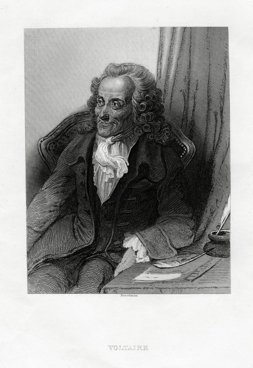 Wolter, francuski pisarz oświecony, eseista, deista i filozof, 1884 autorstwa Bosselman