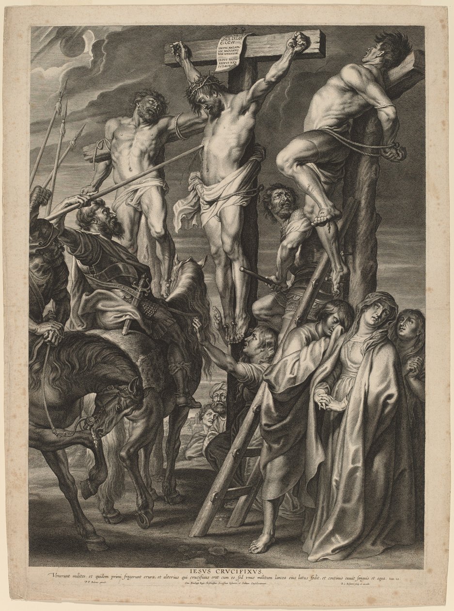 Uderzenie włócznią autorstwa Boëtius Adams Bolswert after Sir Peter Paul Rubens