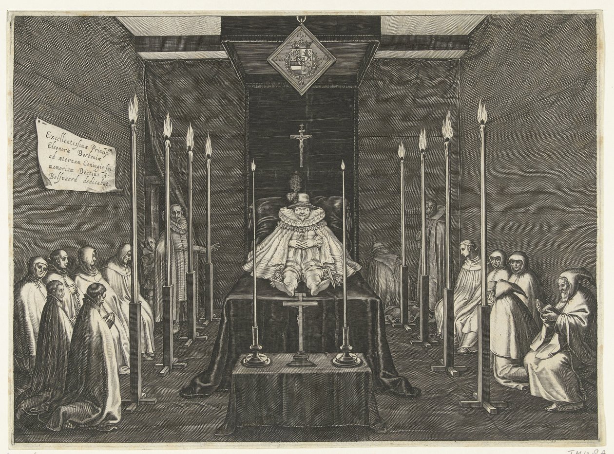 Splendor łoże księcia Filipa Williama, 1618 r autorstwa Boëtius Adamsz. Bolswert