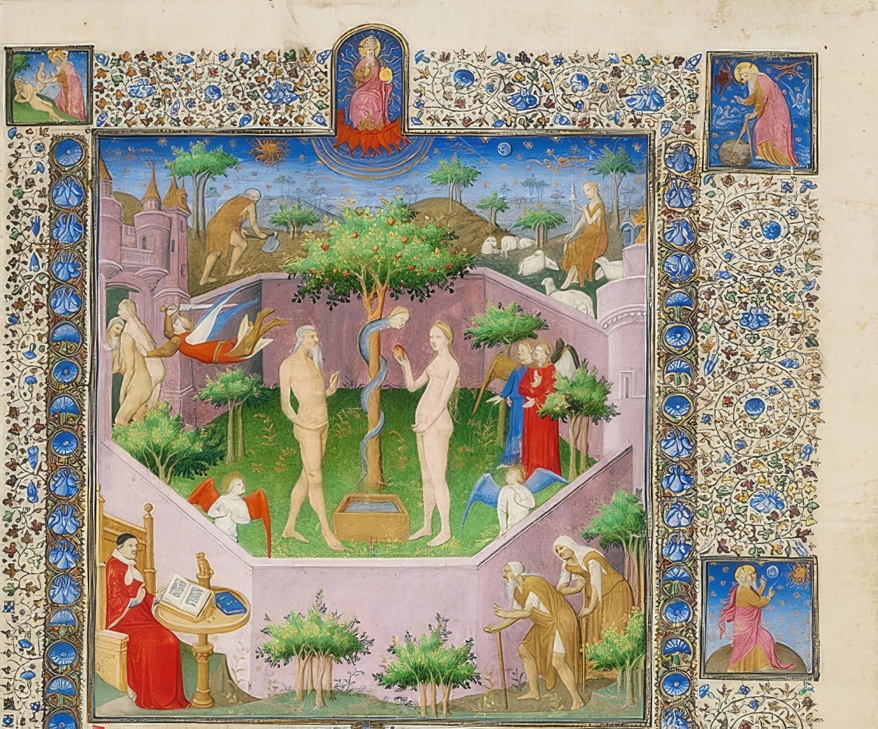 Historia Adama i Ewy. Około 1413-15 autorstwa Boucicaut Master