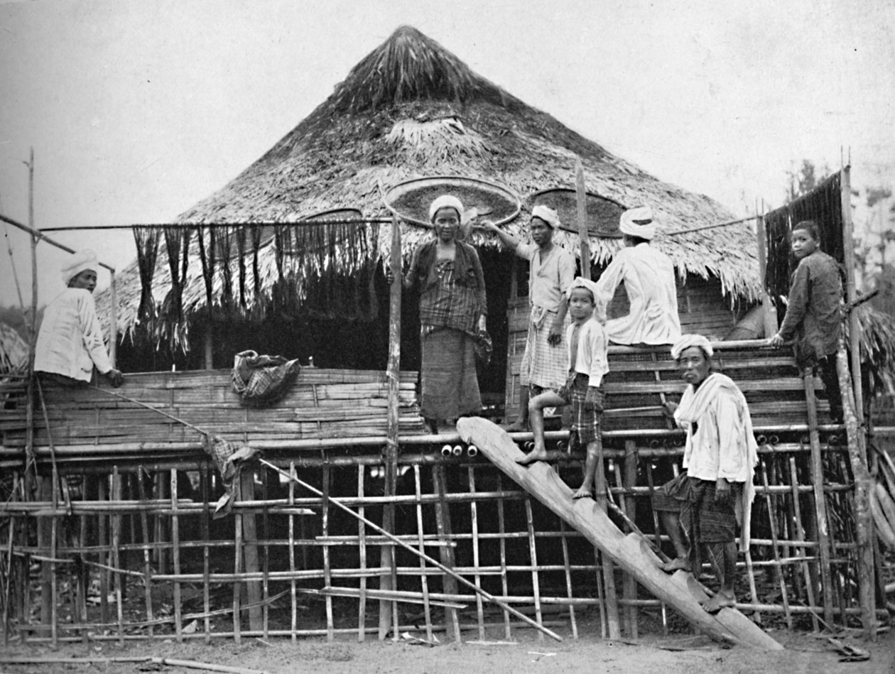 Hinduscy fakirowie i rodzime mieszkanie, 1902 autorstwa Bourne and Shepherd