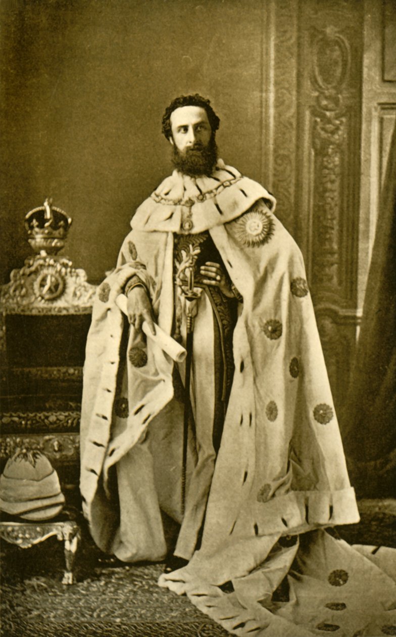 Lord Lytton, ok. 1877, 1901. autorstwa Bourne and Shepherd