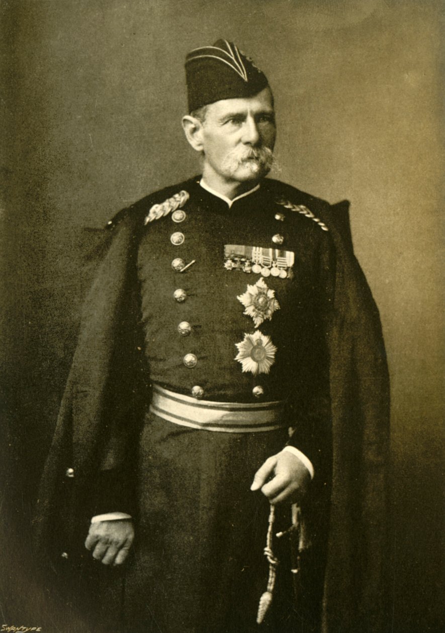 Lord Roberts, 1. baron Kandaharu, głównodowodzący armii w Indiach, ok. 1890, 1901. autorstwa Bourne and Shepherd