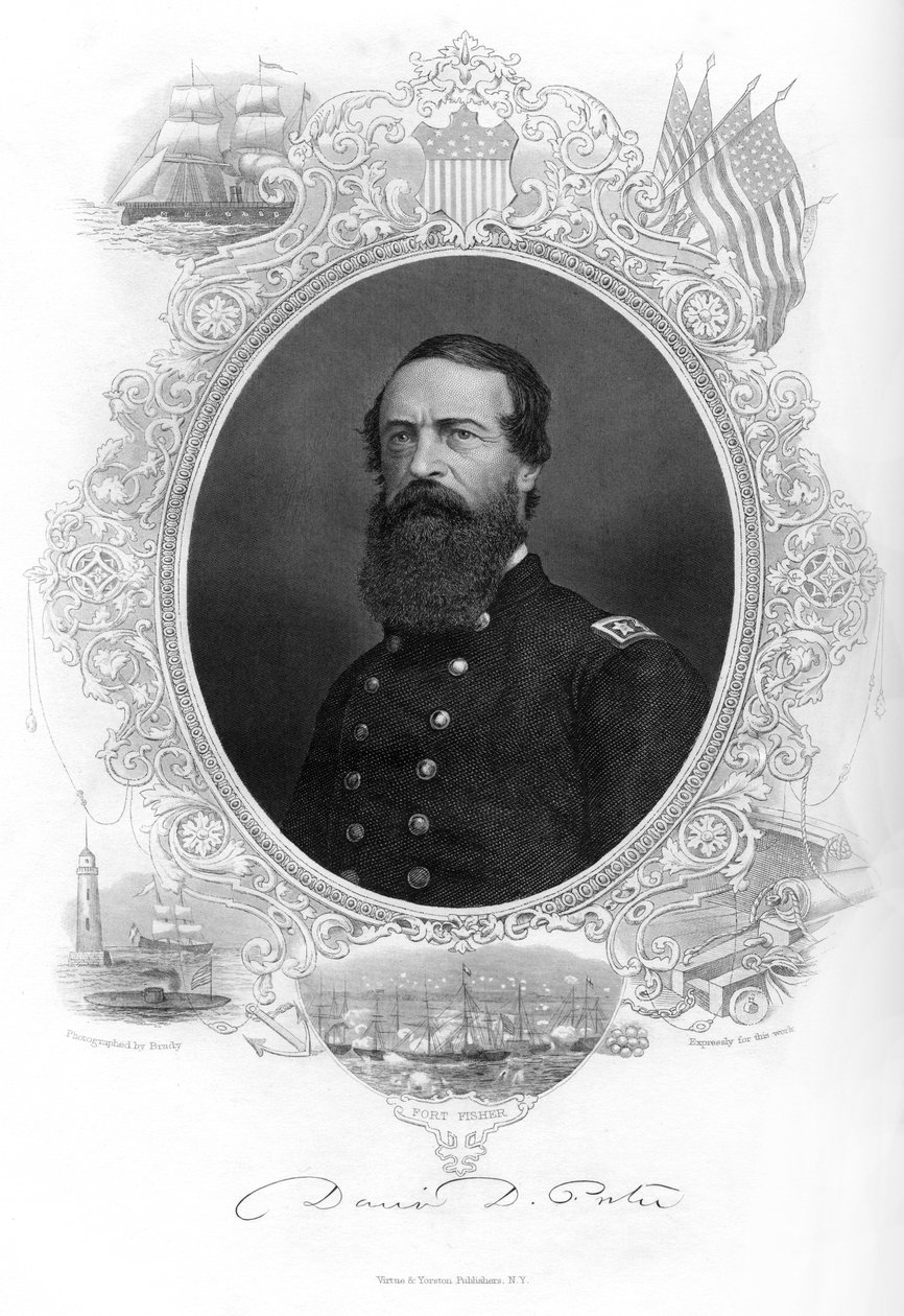 David Dixon Porter, admirał Stanów Zjednoczonych, 1862-1867. autorstwa Brady