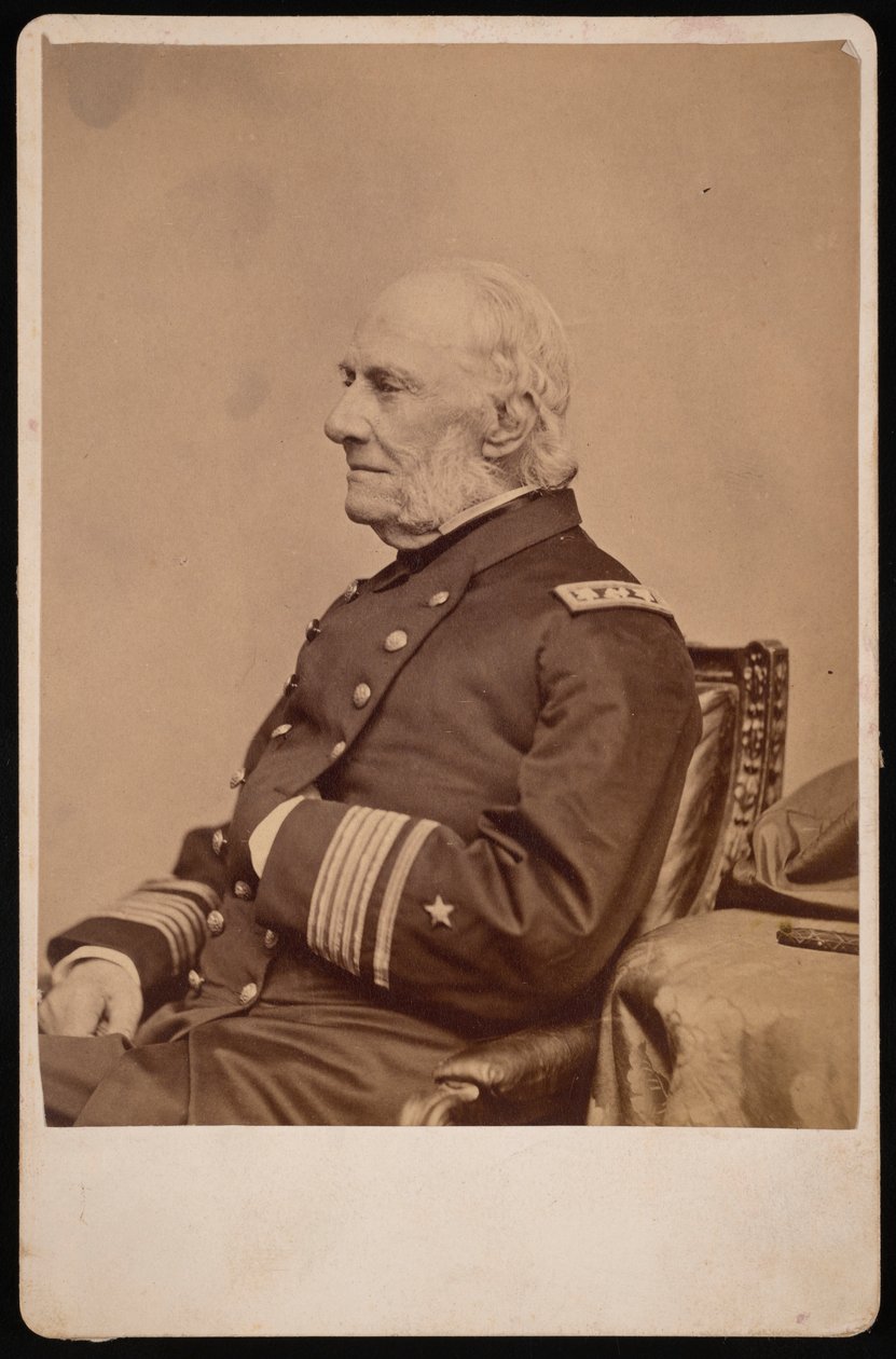 Portret admirała Williama Branforda Shuricka 1790-1874, przed 1874 r. autorstwa Brady