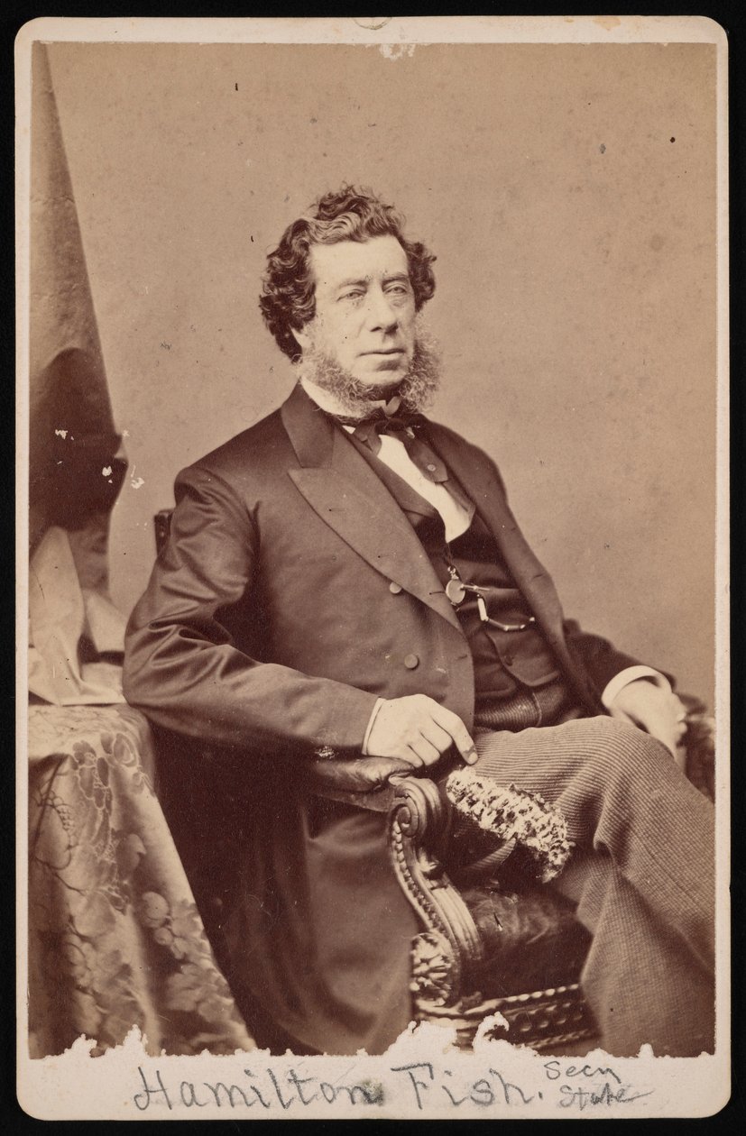 Portret Hamiltona Fisha 1808-1893, przed 1893. autorstwa Brady
