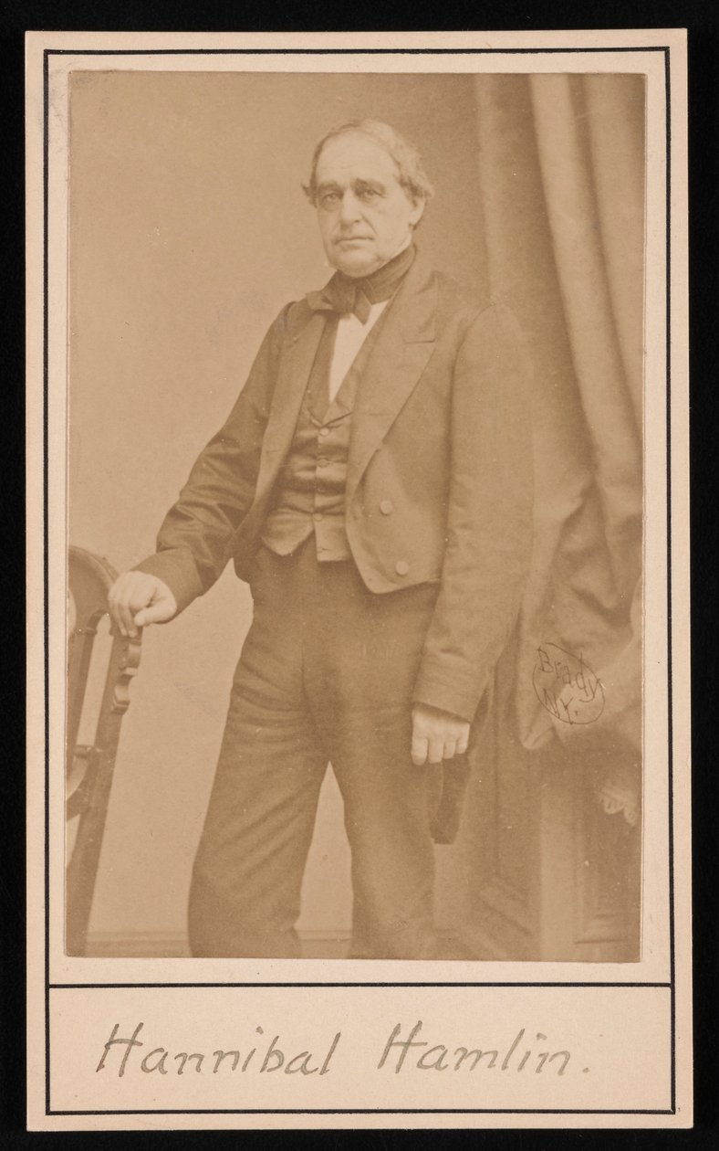 Portret Hannibala Hamlina 1809-1891, 1857. autorstwa Brady