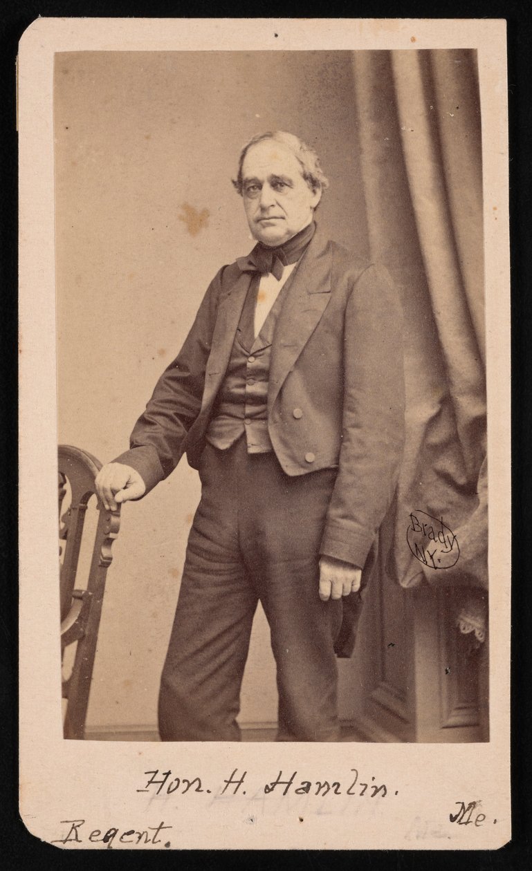 Portret Hannibala Hamlina 1809-1891, 1857. autorstwa Brady
