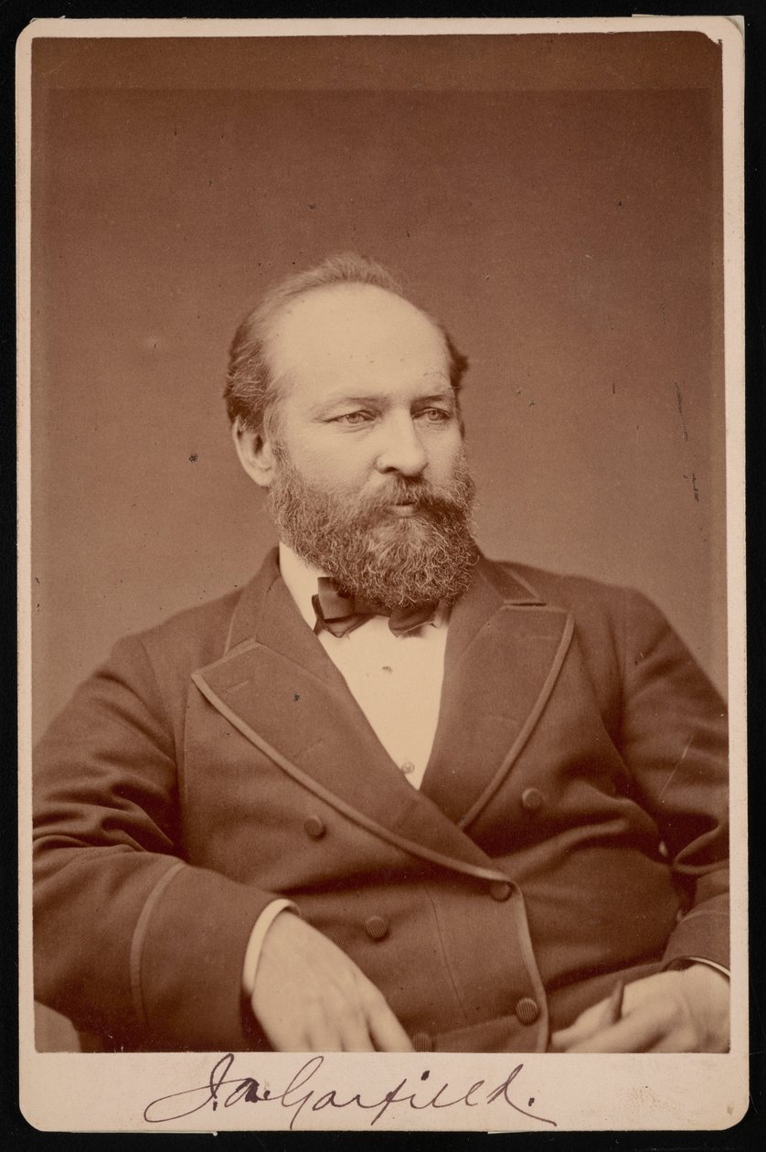 Portret Jamesa Abrama Garfielda 1831-1881, przed 1876 rokiem. autorstwa Brady