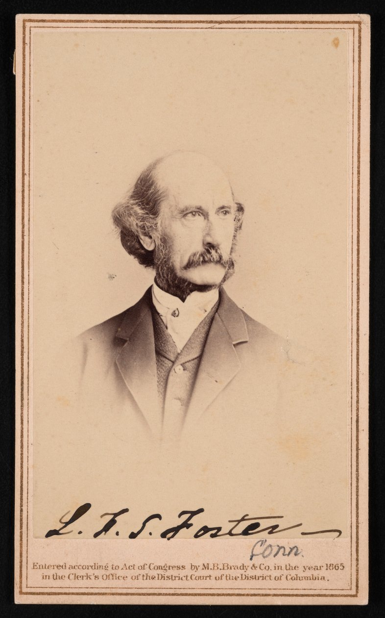 Portret LaFayette Sabine Foster 1806-1880, przed 1869. autorstwa Brady