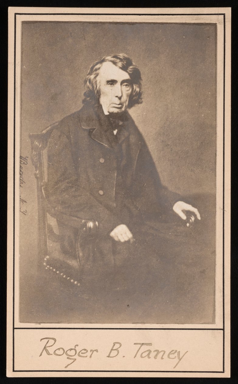 Portret Rogera Brooke Taneya 1777-1864, przed 1864. autorstwa Brady