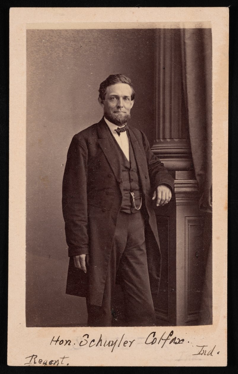 Portret Schuyler Colfax 1823-1885, przed 1885. autorstwa Brady