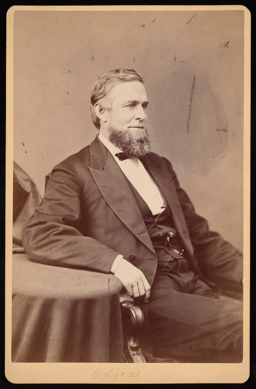 Portret Schuyler Colfax 1823-1885, przed 1885. autorstwa Brady