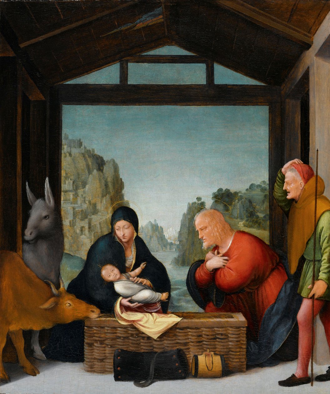 Adoracja pasterzy, 1500-35 autorstwa Bramantino