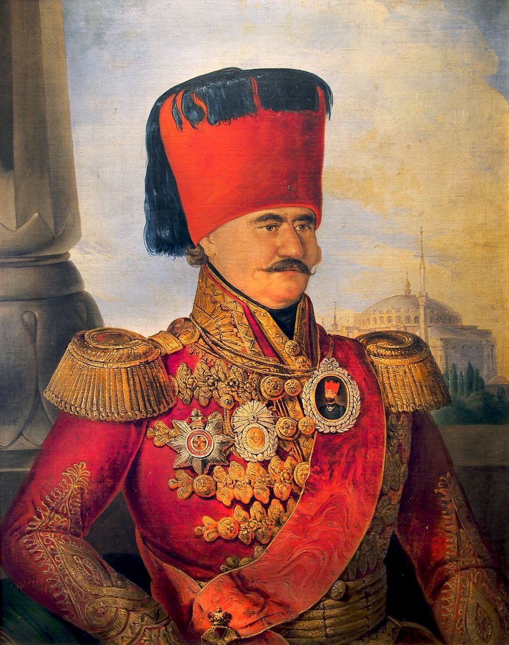 Milos Obrenovic I, książę Serbii autorstwa Brandt