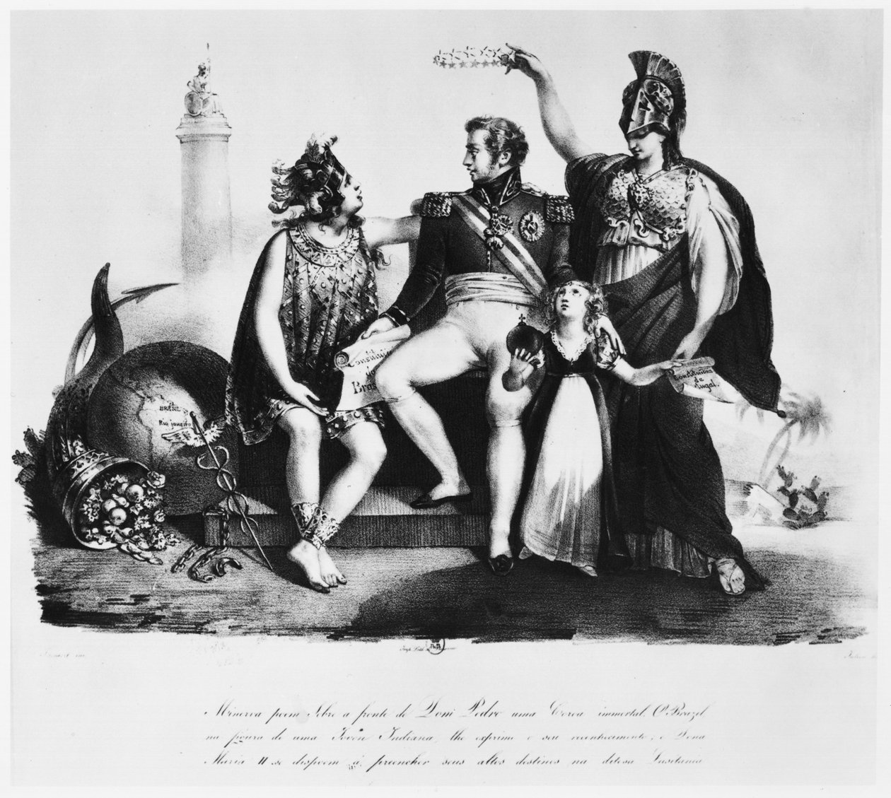 Pedro I (1798-1834) Cesarz Brazylii, XIX w. autorstwa Brazilian School