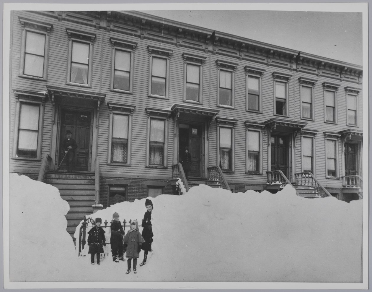 Zamieć z marca 1888, Brooklyn autorstwa Breading G. Way