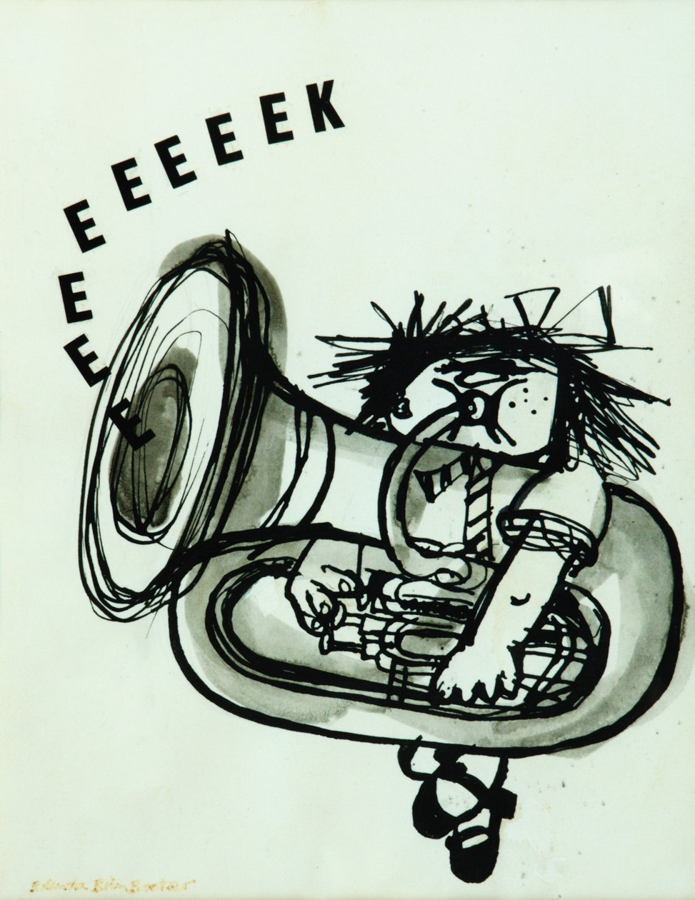 Eeeeeek! (tusz na papierze) autorstwa Brenda Brin Booker