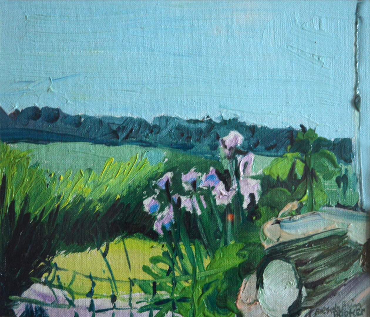 Irysy w ogrodzie autorstwa Brenda Brin Booker