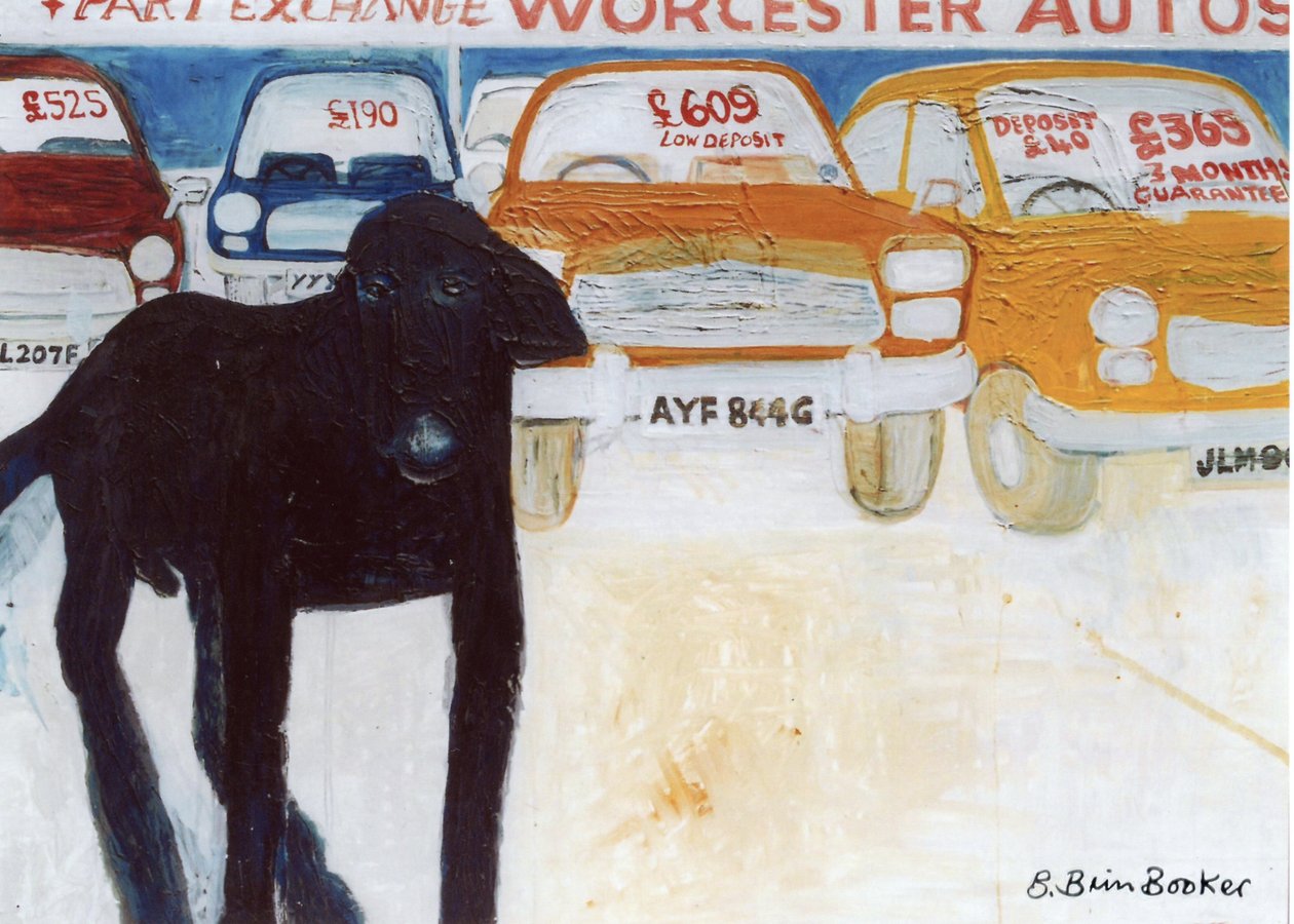 Rex w Worcester Autos, wymiana części autorstwa Brenda Brin Booker