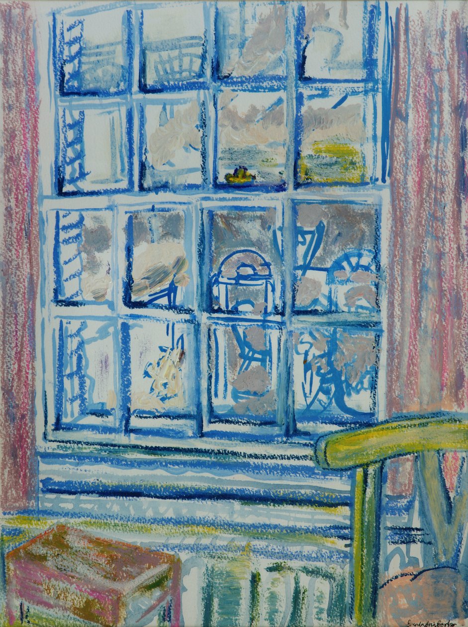 Okno Sypialni (olej i pastel na papierze) autorstwa Brenda Brin Booker